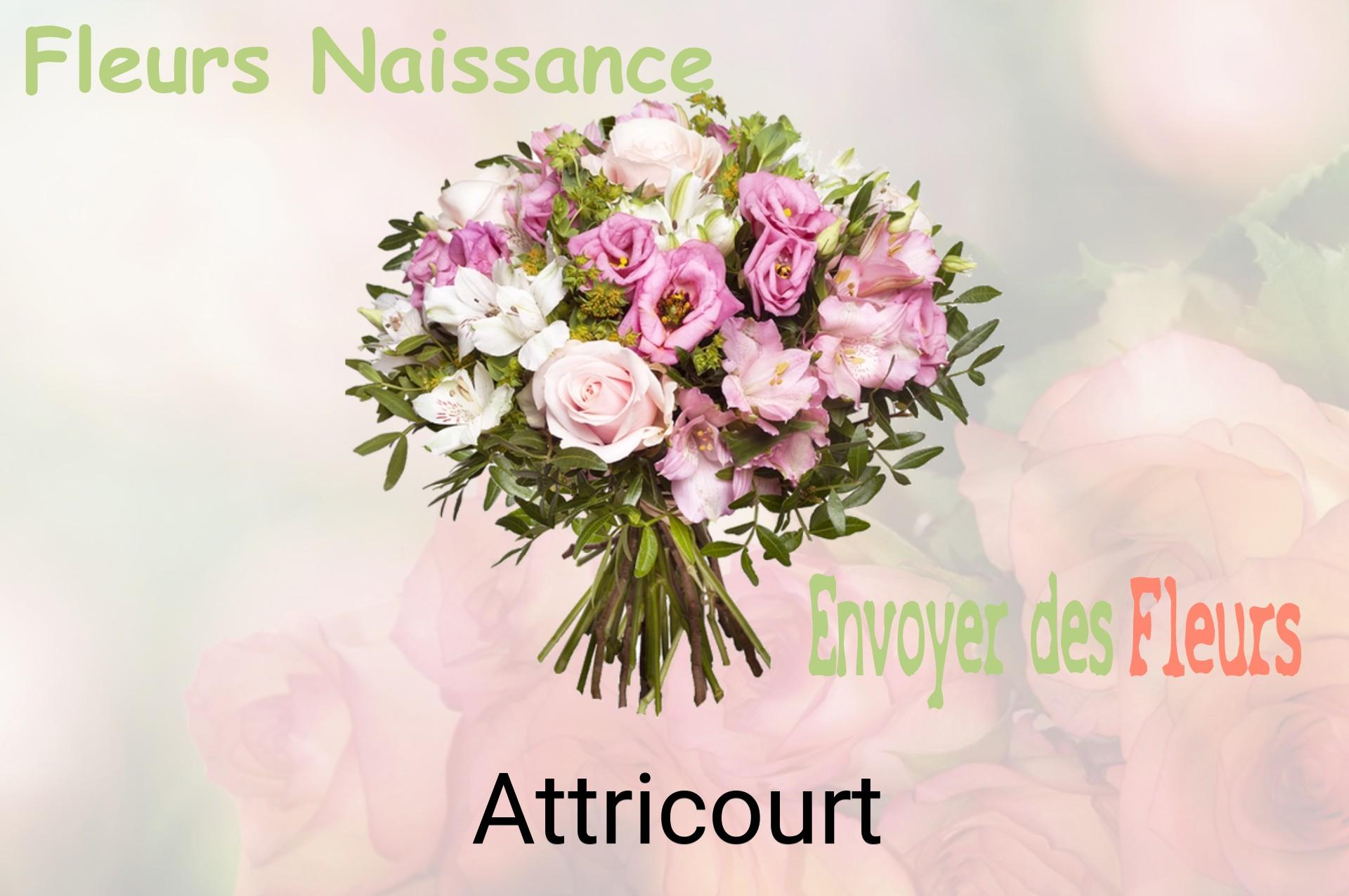Bouquet de fleurs de naissance livré à Attricourt